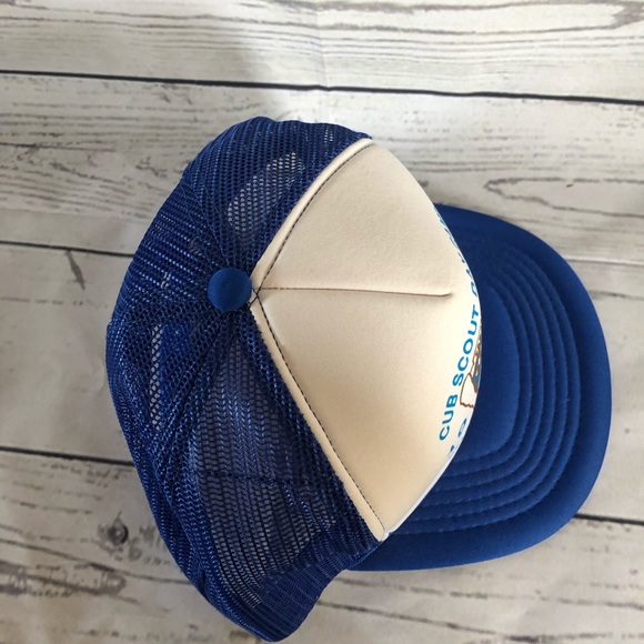 👗Cub Scout Camp Vintage 90s Snap Back Trucker Hat - Picture 6 of 7